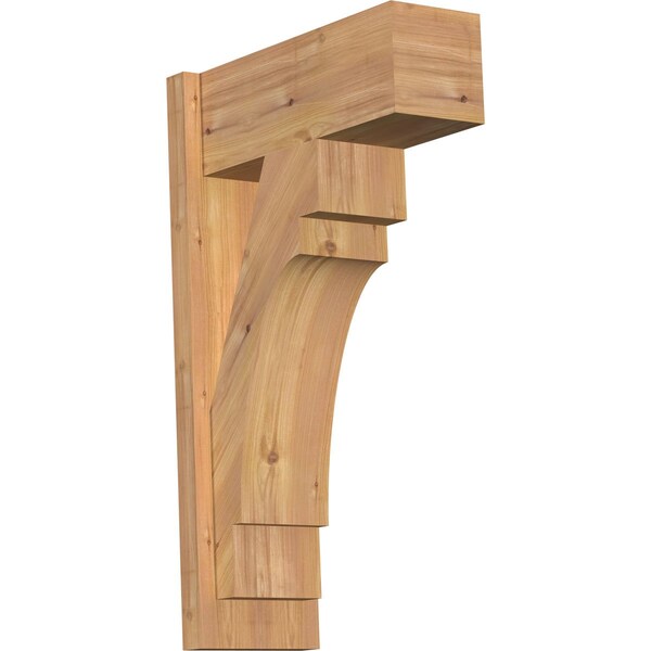 Ekena Millwork Merced Block Smooth Outlooker, Western Red Cedar, 7 1/2"W x 18"D x 30"H OUT08X18X30MRC05SWR - main